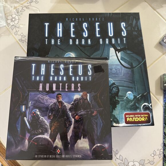 Theseus The Dark Orbit Board Game with Hunters Expansion~Michal Dracz ~New Read - Picture 1 of 10
